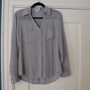 Express Portofino Long Sleeve Blouse